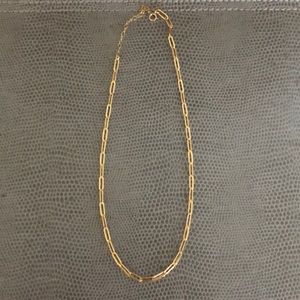 Gold plated chain necklace
